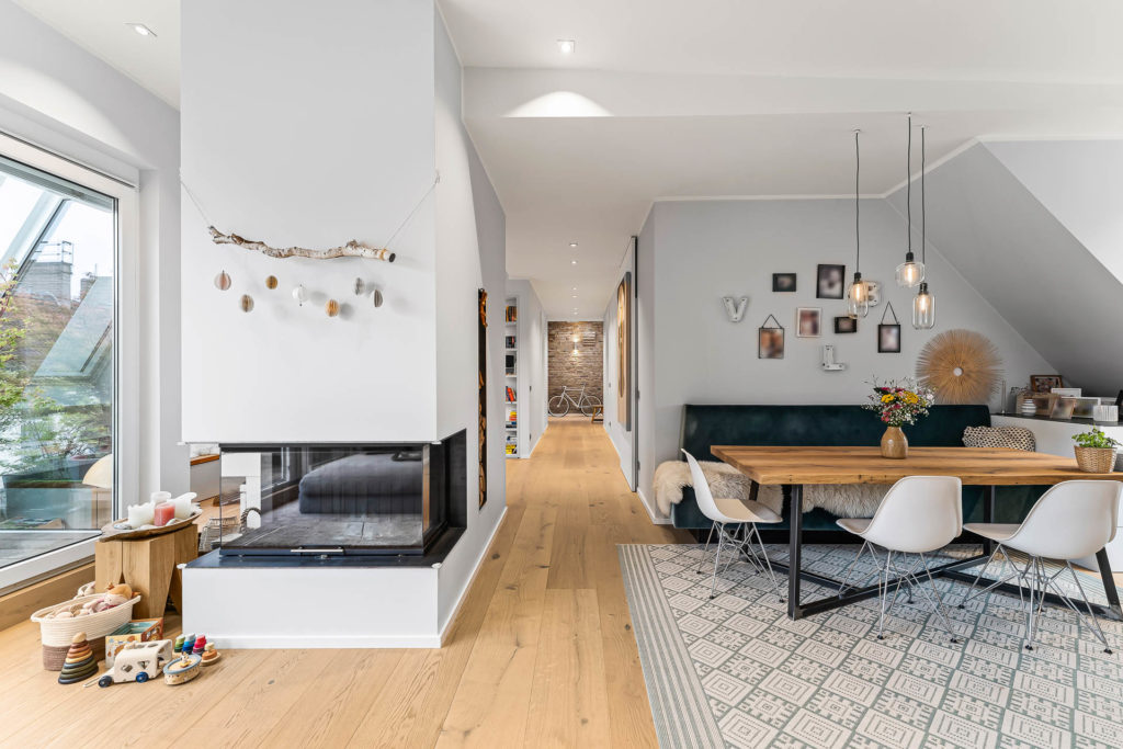 Immobilien Fotografie für den Verkauf einer Loft Wohnung. Immobilienfotograf Schweiz - Zürich. Innenaufnahmen