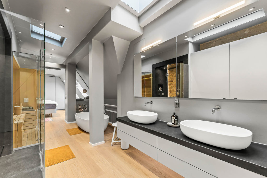Immobilien Fotografie für den Verkauf einer Loft Wohnung. Immobilienfotograf Schweiz - Zürich. Innenaufnahmen